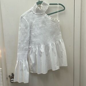 NWOT ALC High Neck Cold Shoulder Blouse Size 2